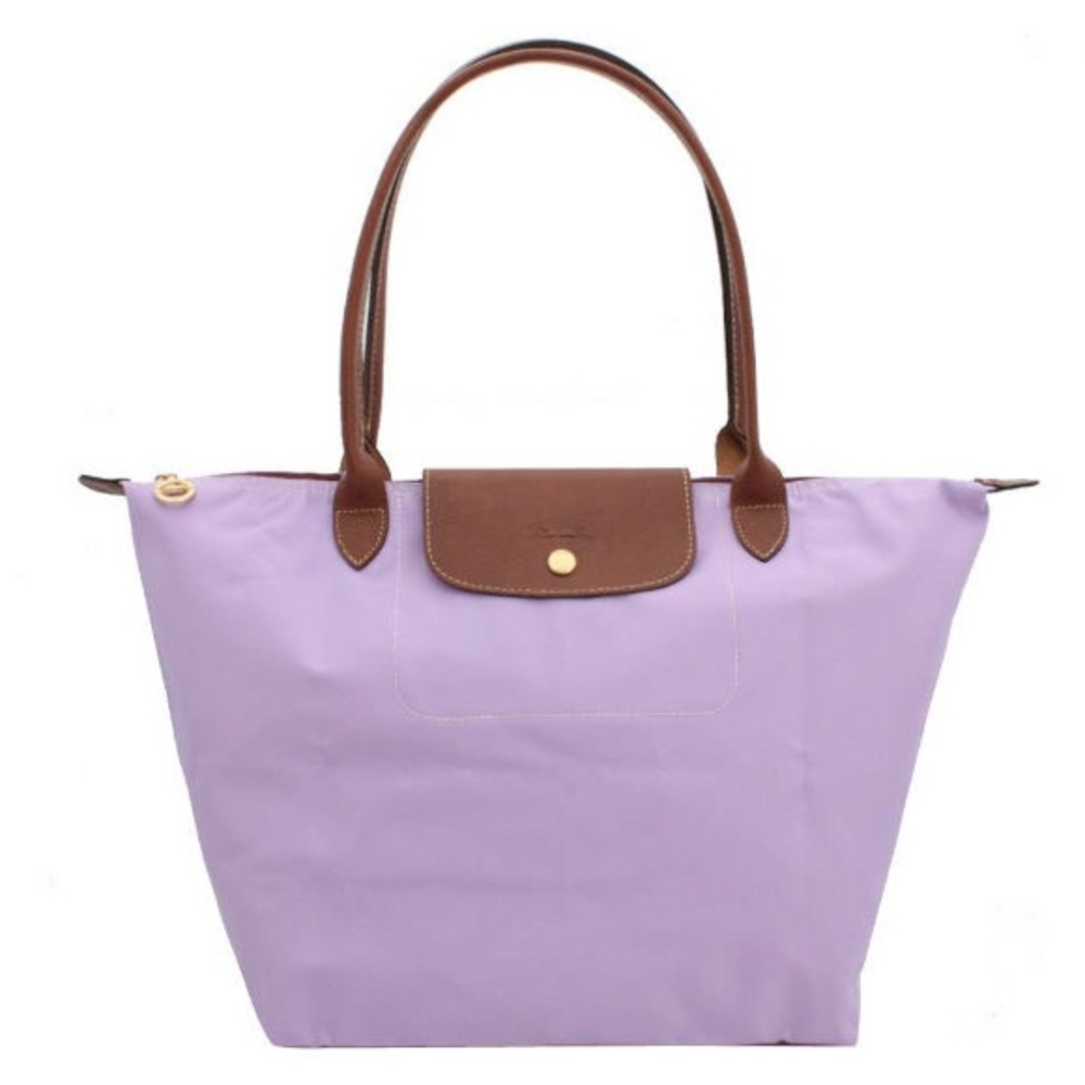 Longchamp Small Le Pliage Shoulder Tote in Lilac
